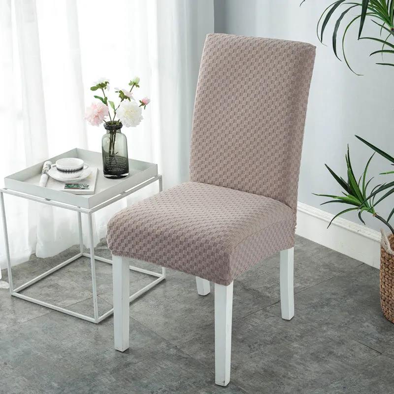 Chair Cover Cover Cushion Backrest Integrated Household Modern Minimalist Dining Chair Elastic Universal Seat Cushion Stool Cover