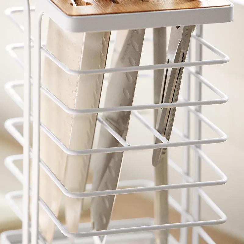Kitchen Supplies Tool Storage Rack Multi-function Stainless Steel Simple Storage Rack