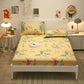 Three-piece Skin-friendly Cotton Bedspread Bed Sheet Pillowcase Non-slip Thick Protective Cover Mattress Cover