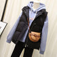 Autumn and Winter Short Casual Down Cotton Vest Korean Loose Sleeveless Jacket Solid Color Stand-up Collar Female Vest