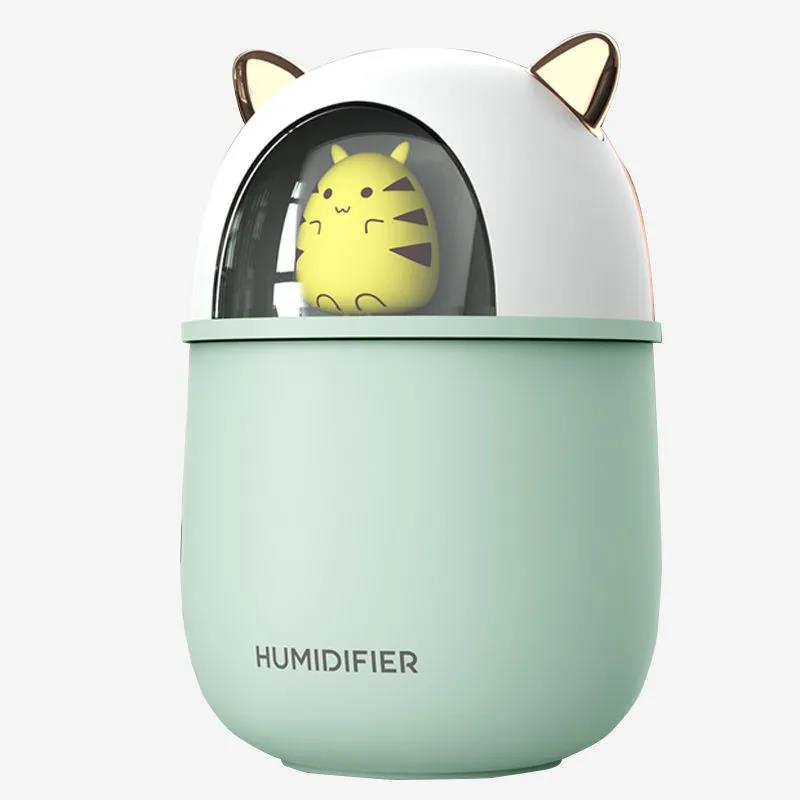 300ml Indoor Air Humidifier Purifier Mute Aroma Diffuser Portable USB Electric Sprayer Cute Mouse
