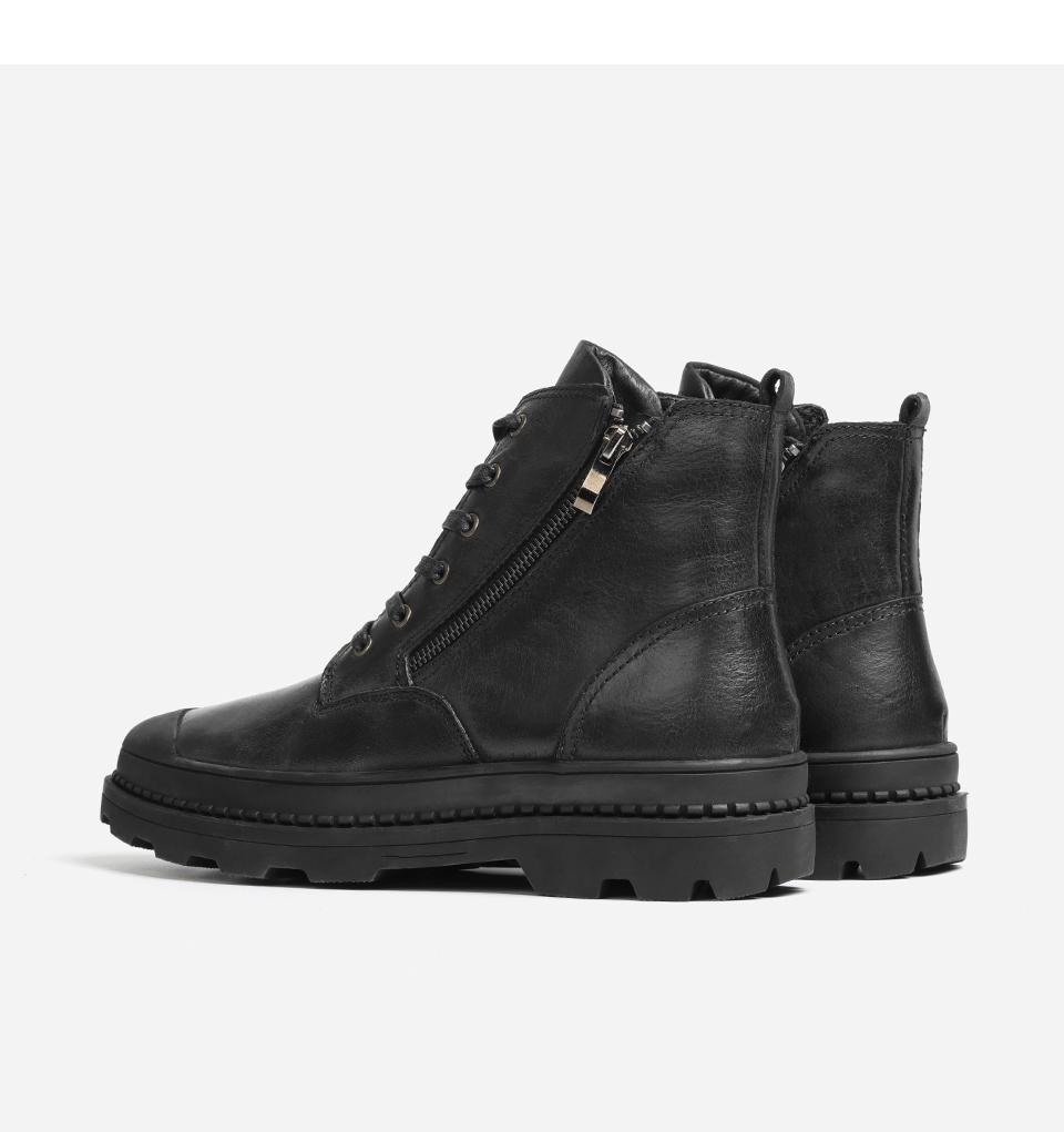 Natural Cowhide Men's Boots Handmade Retro Men's Leather Boots Leather Men's Shoes