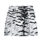 Female Simple High Waist Short Holiday Skirt Slim Elegant Versatile Stripe Print A-line Miniskirt