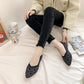 Casual Lazy Beanie Shoes Women's All-match Breathable Flying Woven Flat-bottomed Mother's Shoes Single Shoes