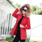 Down Jacket Winter Ladies Fashion Korean Big Fur Collar Thick Warm Hooded Mid-length Plus Size Cotton Jacket