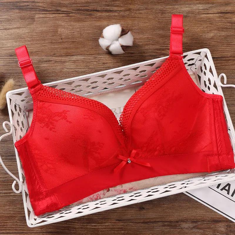 Thin Section Breathable Adjustable No Trace No Steel Rings Receiving Side Breast Women's Underwear Bra