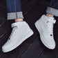Fashion Shoes Men Sneakers Men Boots Hip Hop Leather Casual Shoes White Gym Shoes