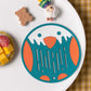 6pcs Cartoon Fruit Cute Table Mat Silicone Mat Non-slip Anti-scalding Coaster
