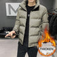 Down Padded Jacket Men's Winter Fashion Trend Short Student Tooling Thick Warm Jacket