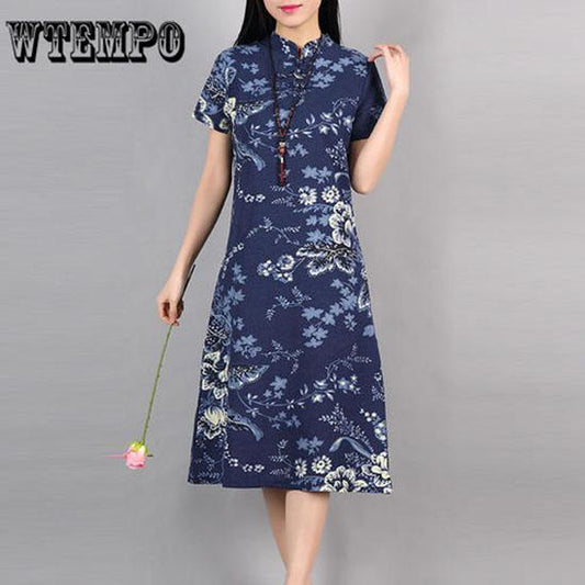 4XL Chinese Qipao Classic Women Satin Traditional Dragon Phoenix Long Dress Elegant Slim Plus Size