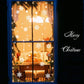 Christmas wall stickers shopping mall shop glass door window stickers white snow window decals