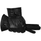 Men's Leather Gloves Winter Outdoor Motorcycle Gloves Plus Velvet Thick Touch Screen Gloves