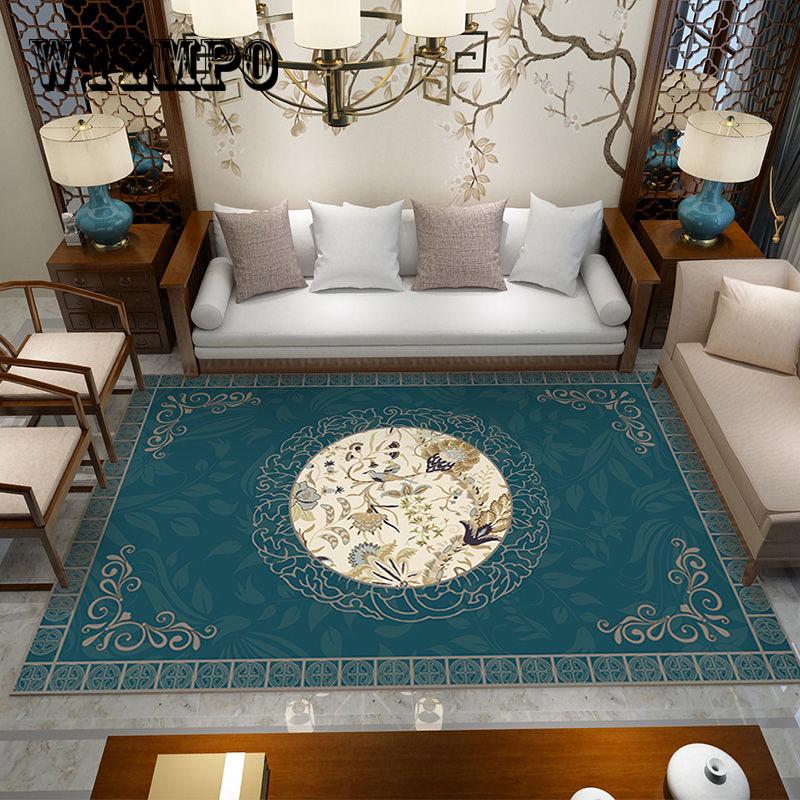Carpet For Living Room Simple Modern Rug Pastoral Rectangular Full Piece Floor Mat Sofa