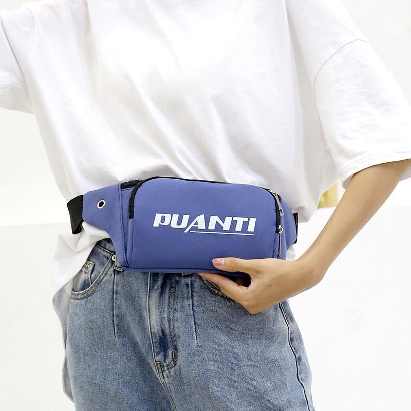 Women's Waist Bag Sports Fashion Korean One-shoulder Chest Bag Light and Versatile Mobile Phone Bag Leisure Travel Messenger Bag