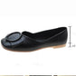 Ladies Casual Flat Light Moccasin Shoes Retro British Style Square Toe Flat Leather Shoes Women Can Wear Flat Casual Leather Shoes At Work