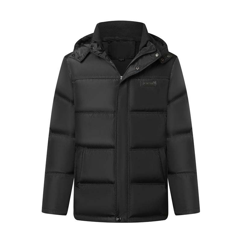 Middle-aged and Elderly Down Jacket Men Thickened Short Middle-aged Winter Jacket for The Elderly
