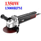 1350W 13000RPM Household Black Warrior Angle Grinder Set Multi-function Electric Grinder Wire Cutter Polisher