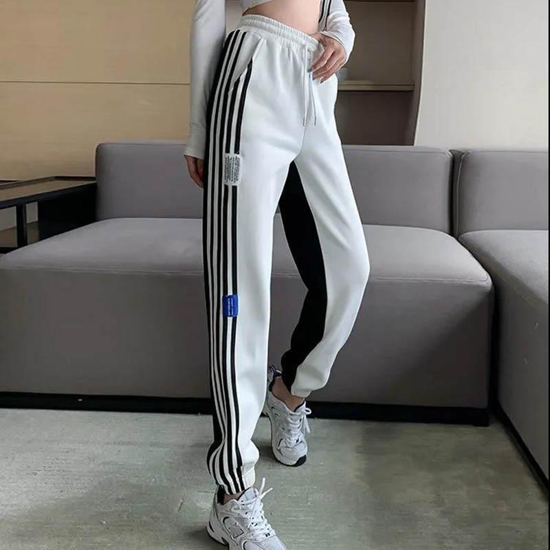 Women's Casual Sports Pants with Cotton Loose Wild Trend Student Harem Pants Autumn and Winter Beam Foot Guard Pants