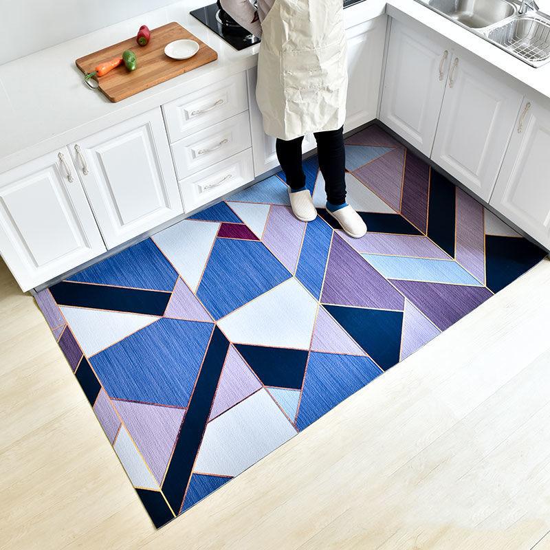 Kitchen Door Mat Door Anti-slip Mat Waterproof and Oil-proof Carpet Household Dirt-resistant Absorbent Foot Pad