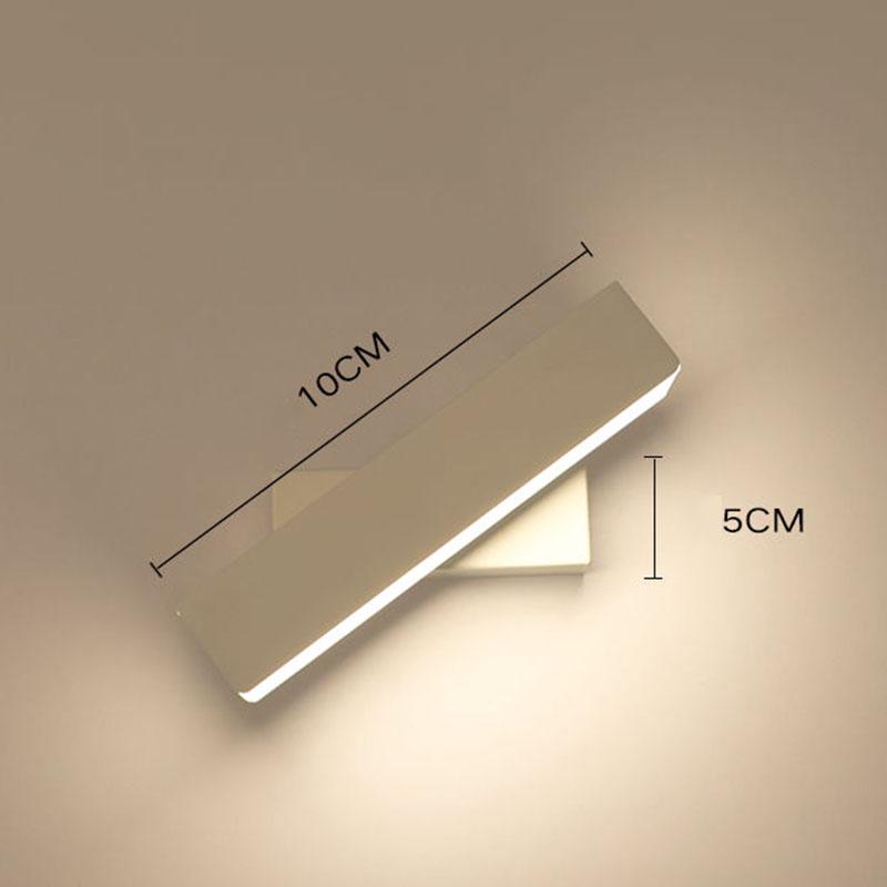 LED Wall Lamp 360 degree rotation adjustable bedside light Living room Wall Lamps Corridor decor