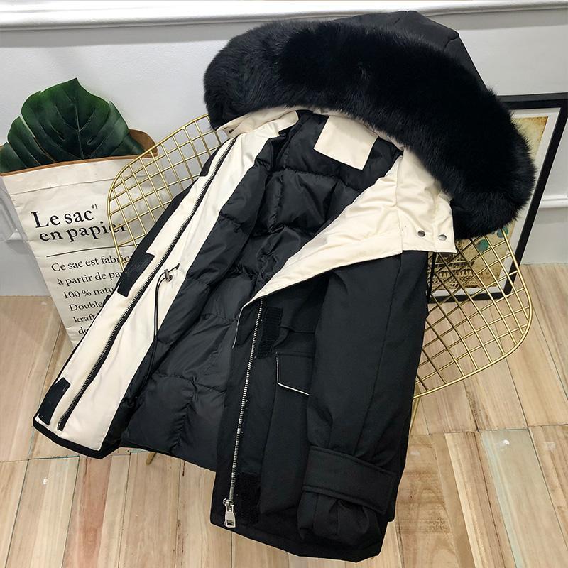 Winter Fashion Women's Cotton-padded Coat Loose Short Padded Padded Coat Student Parker Clothing Hooded Padded Jacket