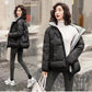 Women's Short Cotton Down Padded Jacket Stand-up Collar Thick Down Cotton Bright Surface Thickening Trendy Clothing