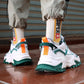 Men's Sneakers Fashion Versatile Running Shoes Lightweight Leather Surface Waterproof Skid Plate Shoes
