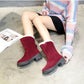 Women Boots Women Winter Fur Snow Boots Ladies Warm Wool Booties Ankle Boot Women Cotton Shoes