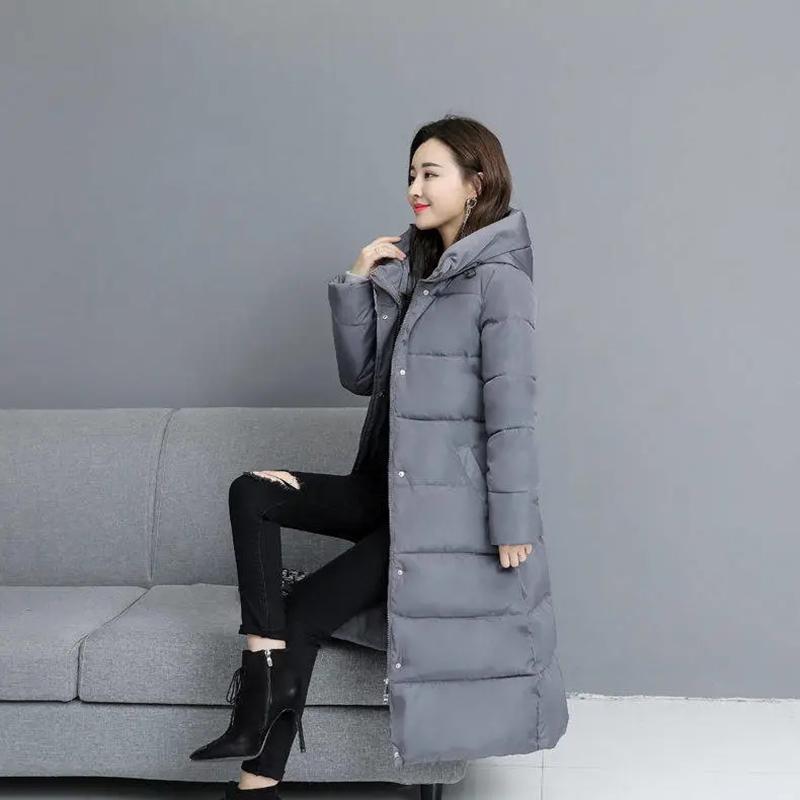 Long Parkas Down Coat Women Winter Jacket Windbreaker Hooded Slim Plus Size Parkas Coats Down Jackets