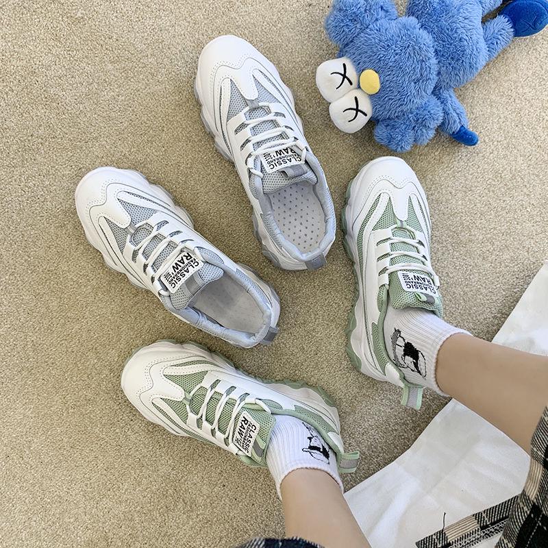 2020 Platform Sneakers Women Spring Dad Shoes Height Increased Casual Shoes Breathing Leisure Shoes