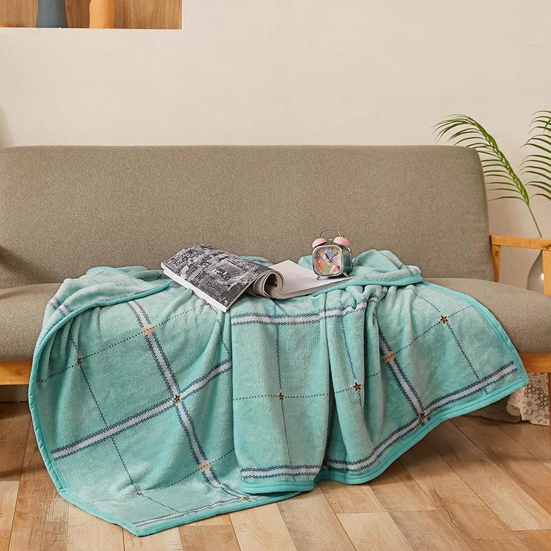 Coral Fleece Blanket One-piece Single Double Quilt Blanket Winter Thickening Warm Blanket Student Dormitory Plush Quilt
