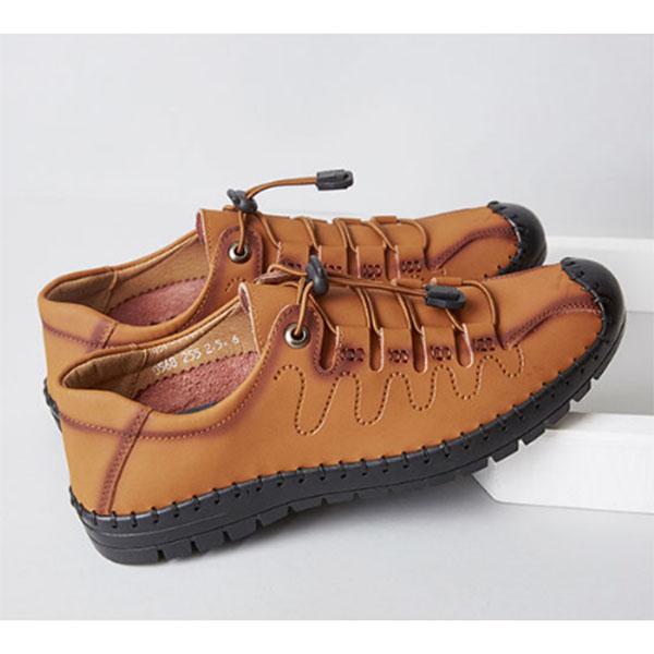 Men's Cowhide Leather Shoes Breathable Non-slip Wear-resistant Driving Shoes High-quality Hand Stitched Trendy All-match Sports Pedal Shoes