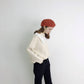 Pofulove Schoolgirl Lace O Neck Warm Knitwear Skin-friendly High Elasticity Girly Pullover Sweater