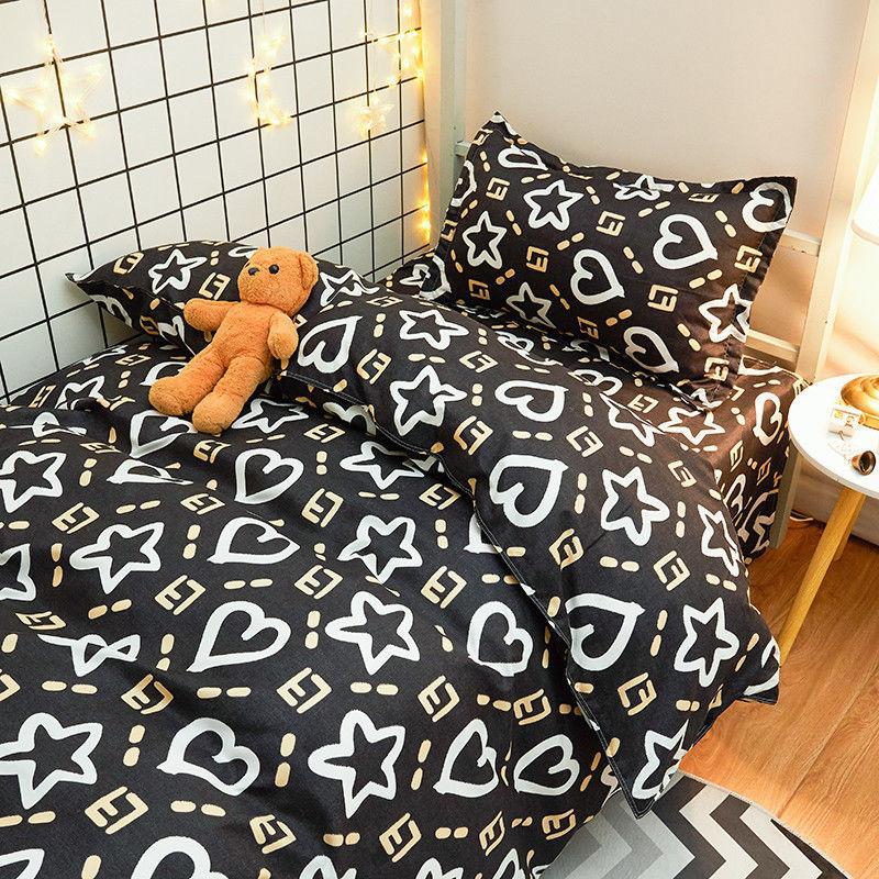 Three-piece Single Bed Soft Skin-friendly Duvet Cover Bed Sheet Pillowcase Bedding Three-piece Student Dormitory