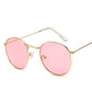 2019 Fashion Oval Sunglasses Women Brand Designe Small Metal Frame Steampunk Retro Sun Glasses Femal