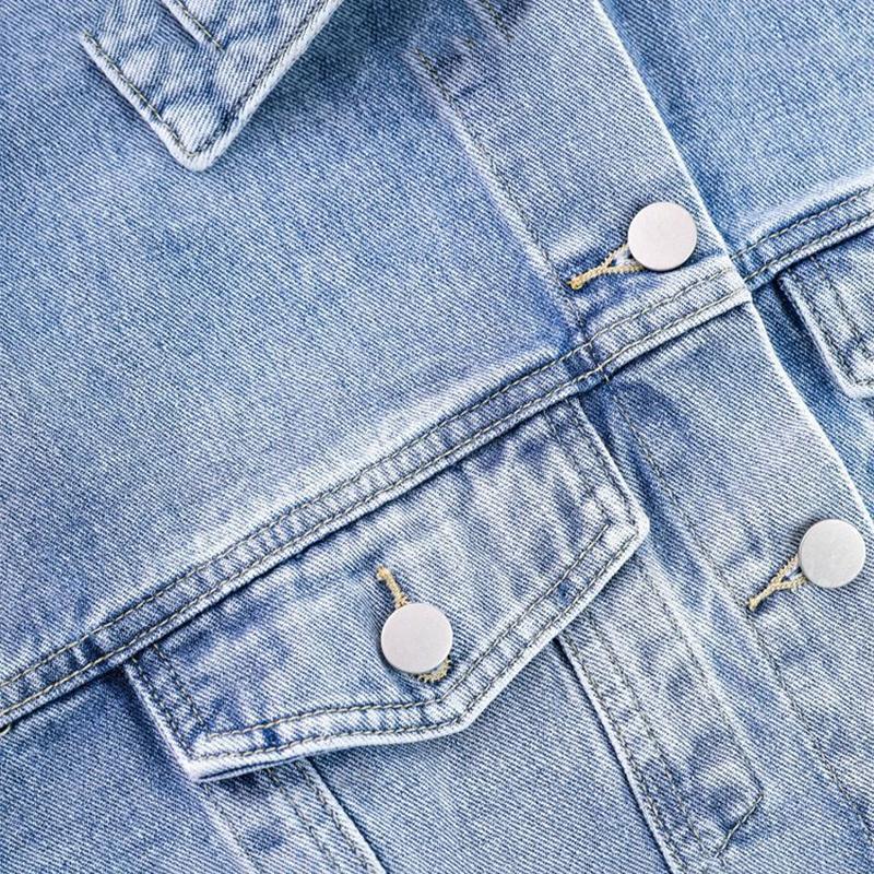 Denim Jacket Women's Spring and Autumn Korean Version All-match BF Loose Short Long-sleeved Retro Top Women's