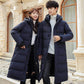 Fashion Hooded Long Men's Down Jacket Autumn and Winter Plus Down Thick Warm White Duck Down Couple Down Jacket