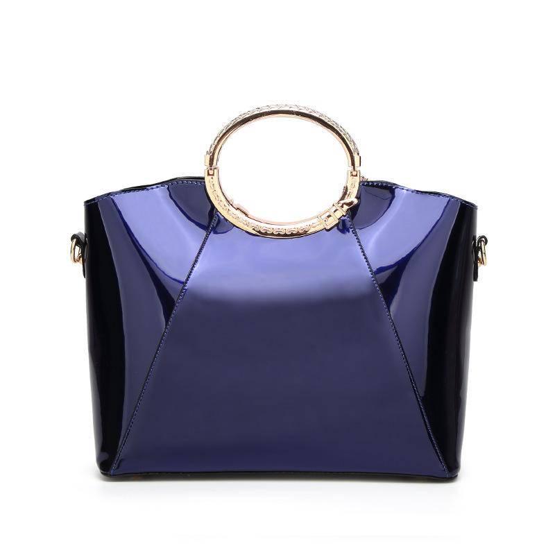 Ladies Bag Fashion Patent Leather Glossy Elegant Noble Atmosphere Female Handbag Shoulder Bag