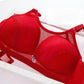 Thin Anti-sagging Gather Beautiful Back Full Cup Bra Without Steel Ring Gather Adjustable Underwear Female Lace Lace