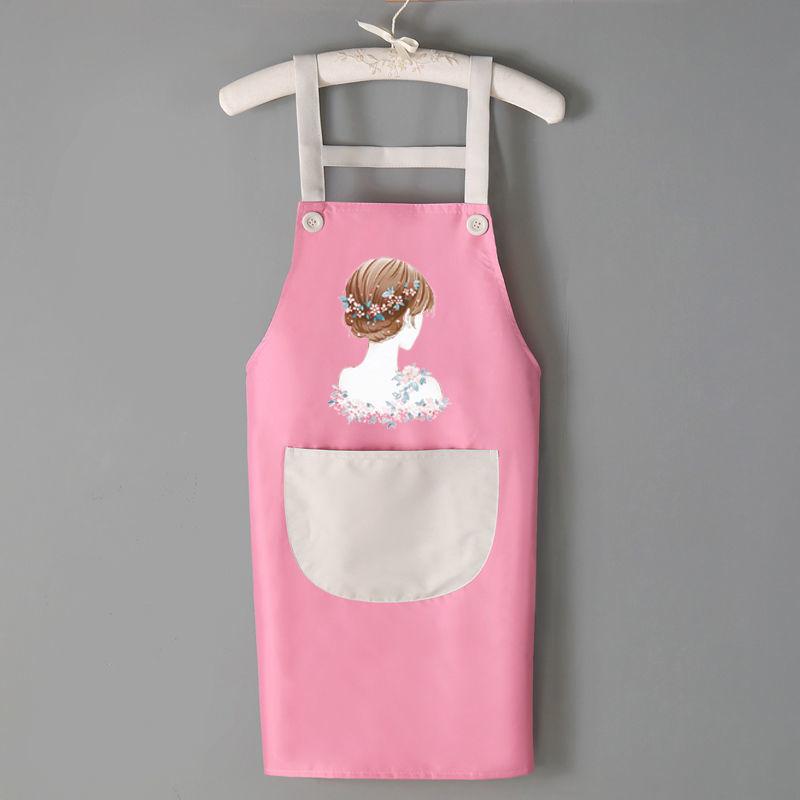 Strap Apron Household Kitchen Waterproof and Oil-proof Anti-fouling Men and Women Housework Waist Overalls Work Overalls
