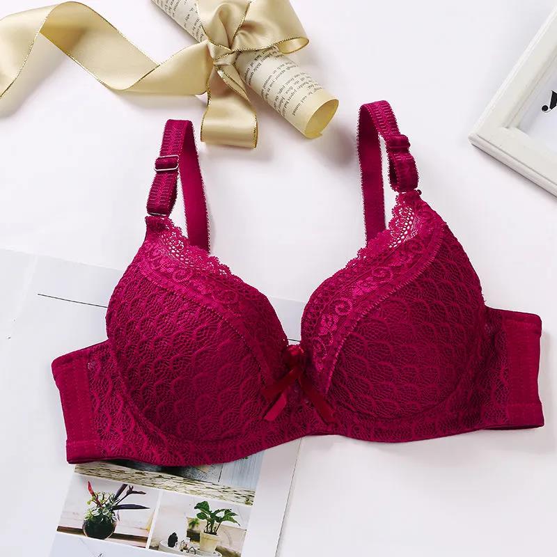 Steel Ring Lace Small Chest Gathers The Upper Thin and The Lower Thick Anti-sagging Shaping Sexy Breasts Upper Support Women's Underwear Bra