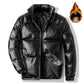 Men's Winter Thick Padded Jacket Bread Suit Clothes Korean Style Trend Loose Student Pu Leather Cotton Jacket Clothes