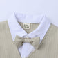 Baby Formal Suit Infant Blazer Toddler Gentleman Tuxedo Outfit Wedding Birthday Gift Clothes Set