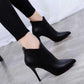 High Heels Boots Autumn Winter Shoes Women Fashion Pointed British Martin Boots Casual Ladies Shoes