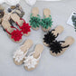 Beach Sandals and Slippers Sweet Big Flowers Flat Sandals and Slippers Female Flip Flops Student Flip Flops