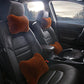 Automobile Headrest Waist Pillow Four Piece Set Plush Bone Shape Cushion Vehicle Universal Cushion Set