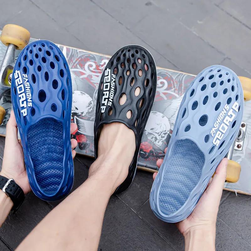 Summer Men's Beach Sandals Waterproof Hollow Breathable Running Casual Shoes
