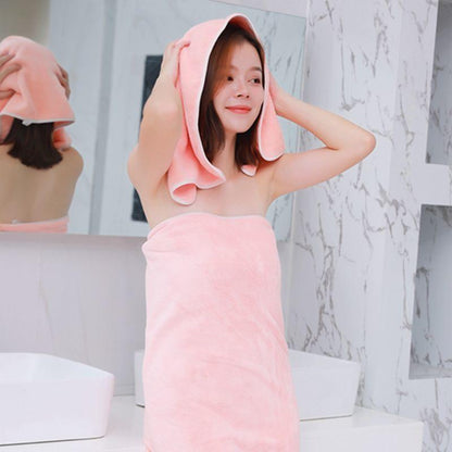 Bath Towels for Household Men and Women Bath Towels Pure Cotton Absorbent Quick-drying Non-linting Soft Coral Fleece Children's Wrap Towel