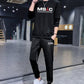 Men's Fashion Sweater Casual Clothes Spring and Autumn Trend Sportswear Suits Large Size Loose Jacket Men