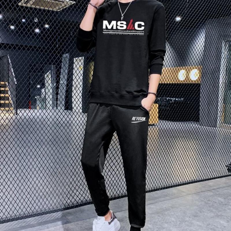 Men's Fashion Sweater Casual Clothes Spring and Autumn Trend Sportswear Suits Large Size Loose Jacket Men